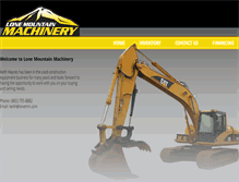Tablet Screenshot of lonemountainmachinery.com
